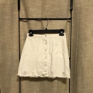 White Jean skirt